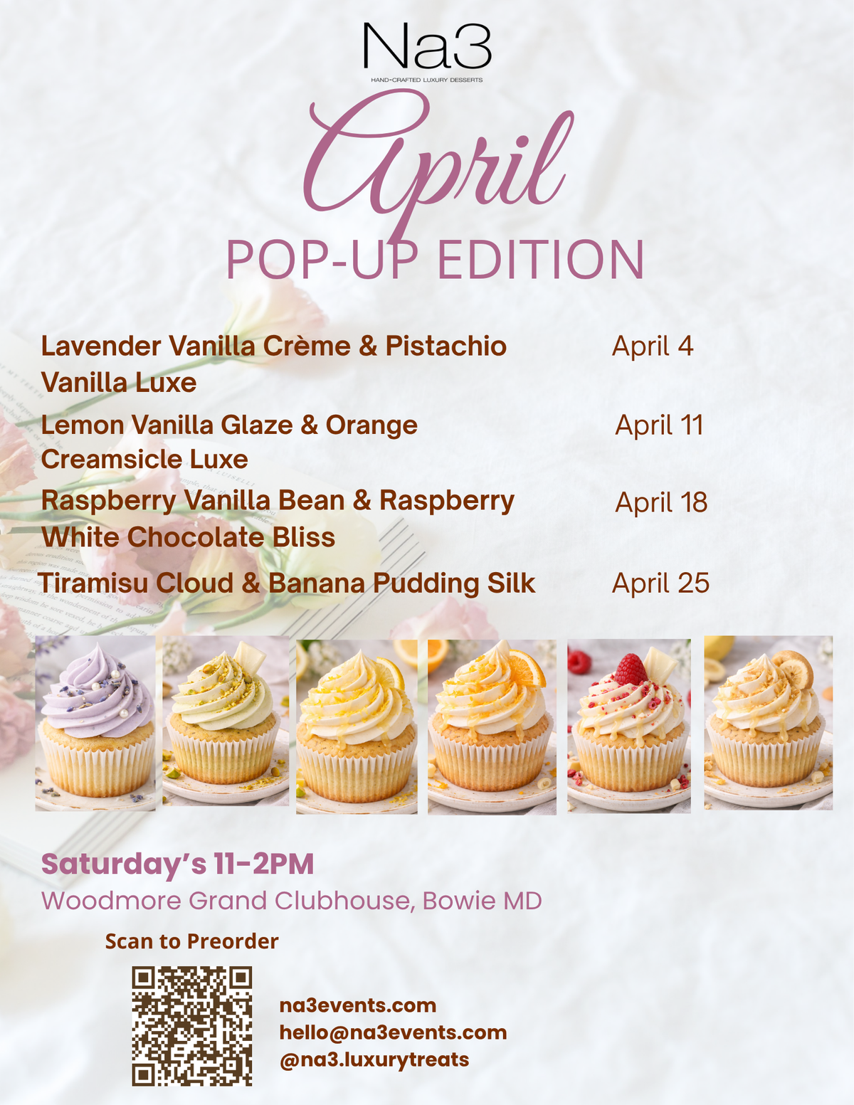 LUXURY CUPCAKES (Pop-up Pre-order, Pickup up Only)