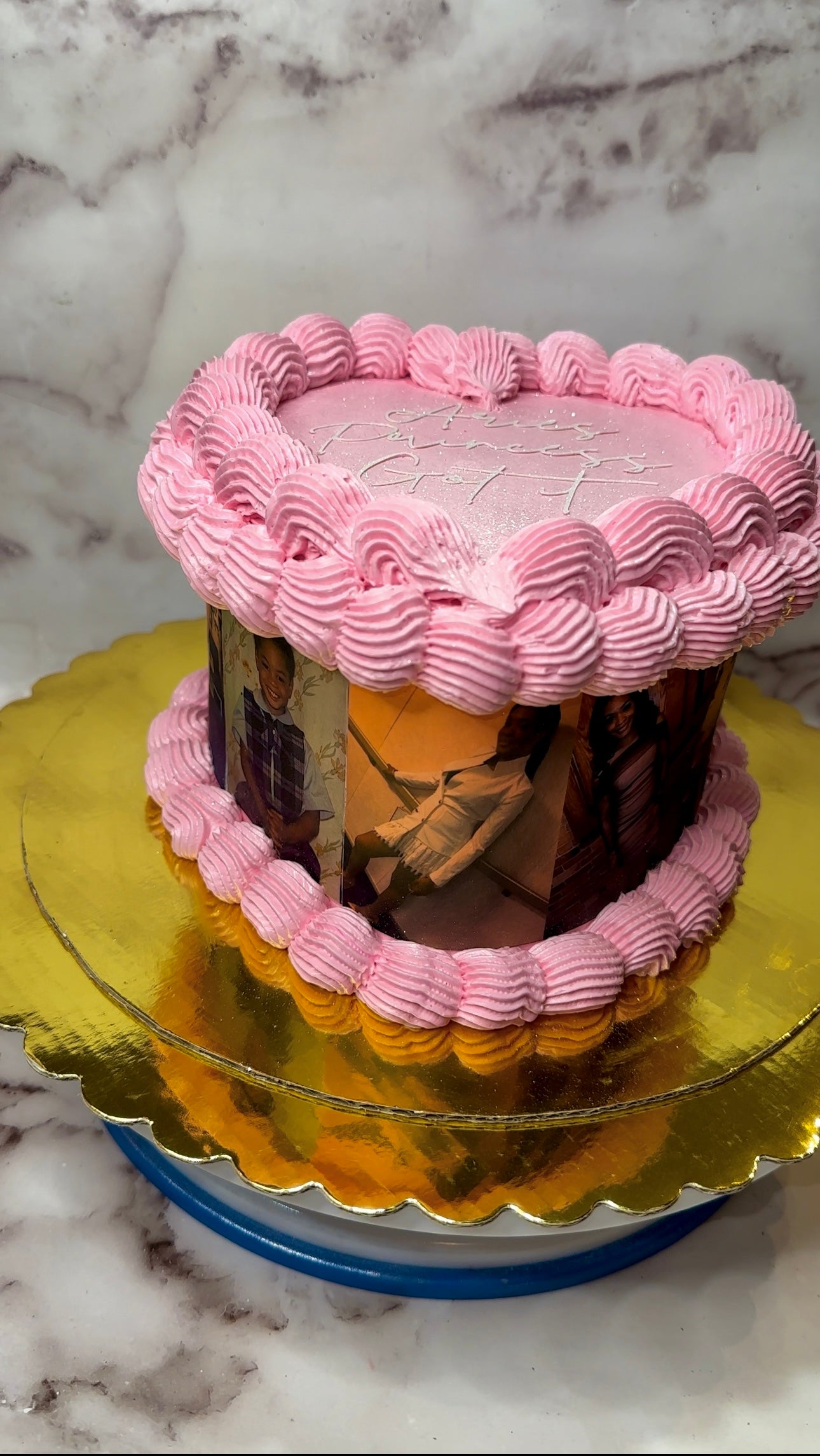 LUXURY PICTURE HEART CAKE (Pick Up Only)