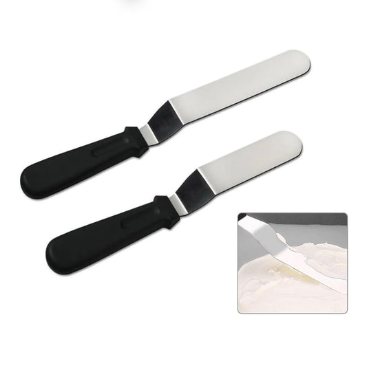 Elite Offset Spatula Duo (6 in + 8 in Curved Black Edition)