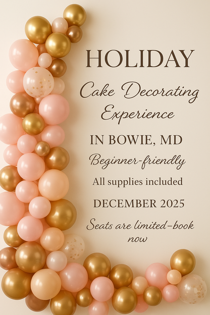 Luxe Cake Decorating Class – Premium Experience